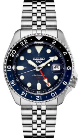 שעון גברים אוטומטי Seiko 5 GMT חדש